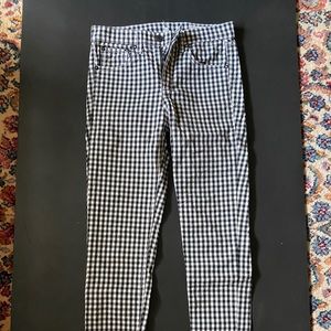 Rag & Bone Gingham Capri Length Pants